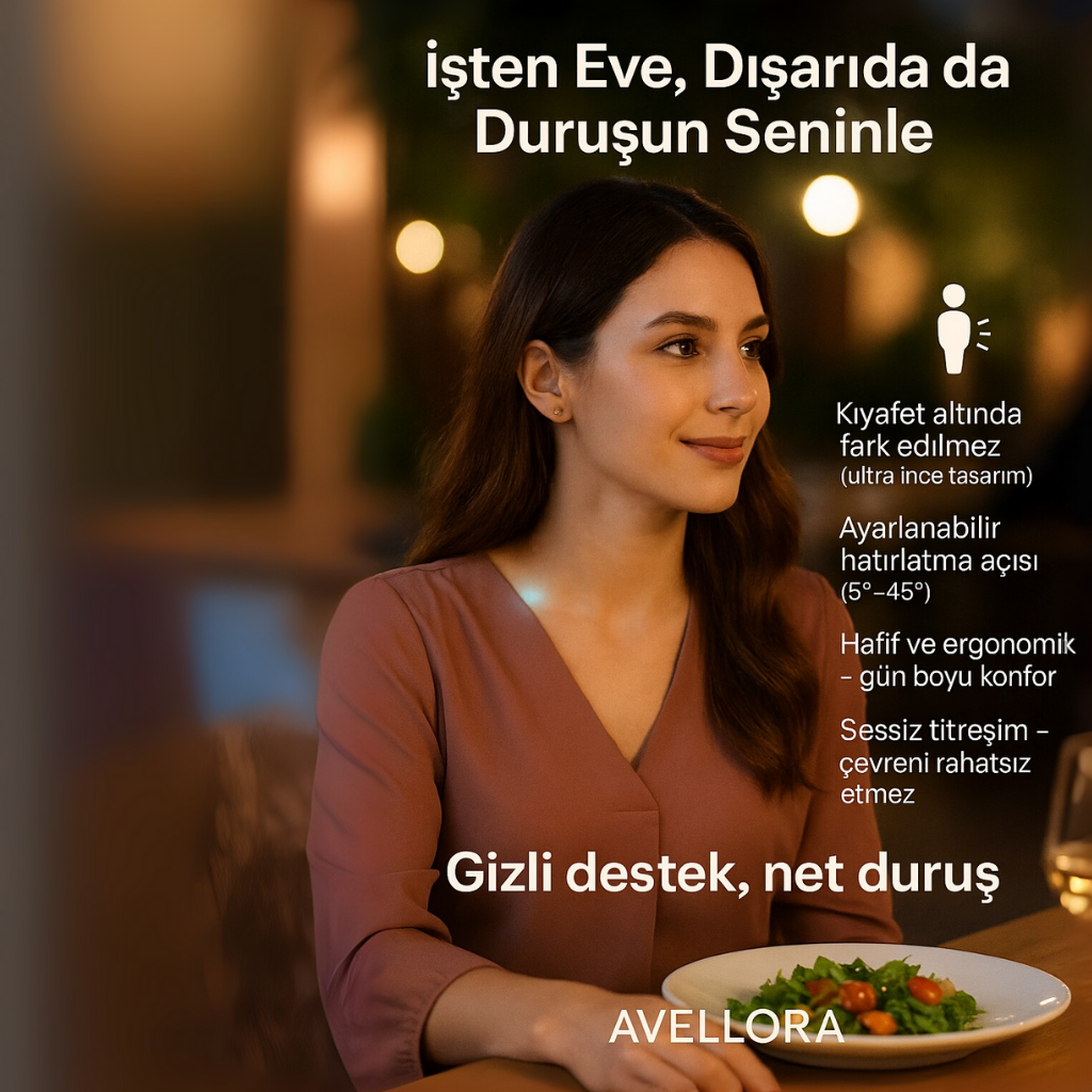 Avellora™ PosturLine Dik Duruş Hatırlatıcı