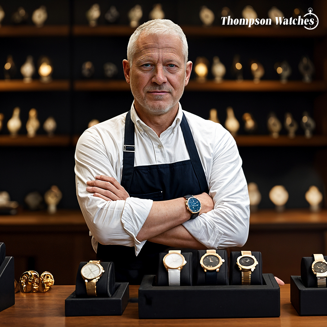 Gregory | Chrono Lunar Leather Watch | 44mm Thompson Watch