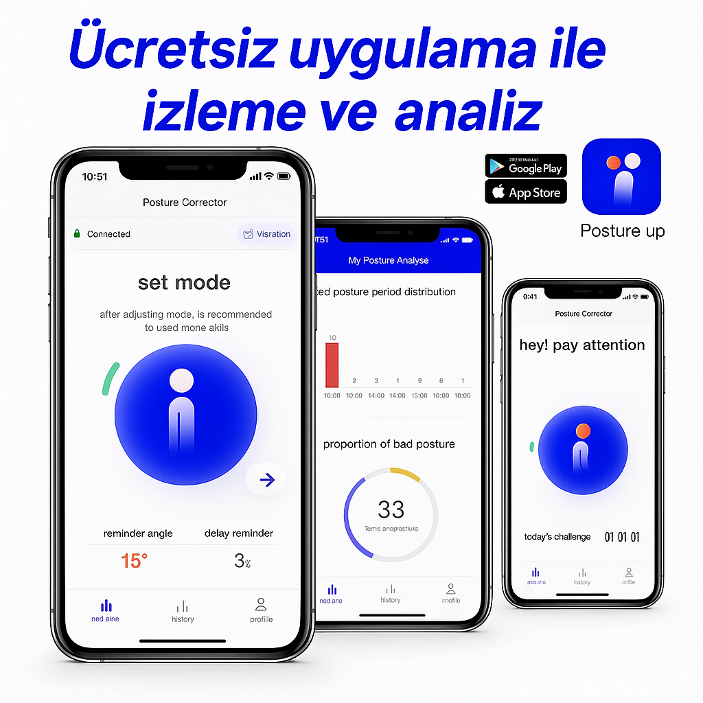 Avellora™ PosturLine Dik Duruş Hatırlatıcı