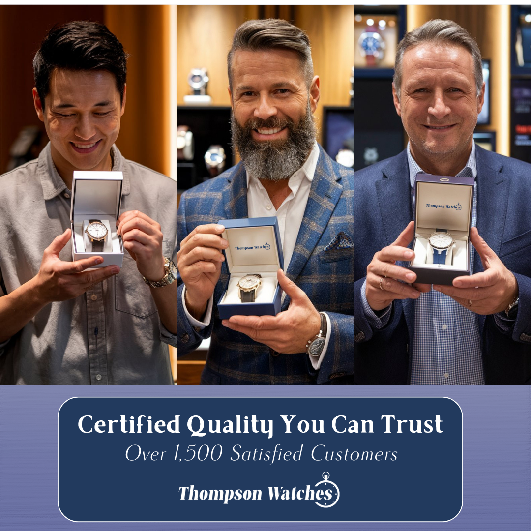 Gregory | Chrono Lunar Leather Watch | 44mm Thompson Watch