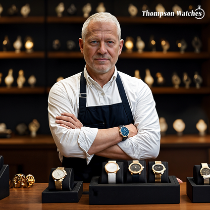 Gregory | Chrono Lunar Leather Watch | 44mm Thompson Watch